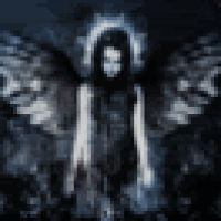 Gif animé gothique ange